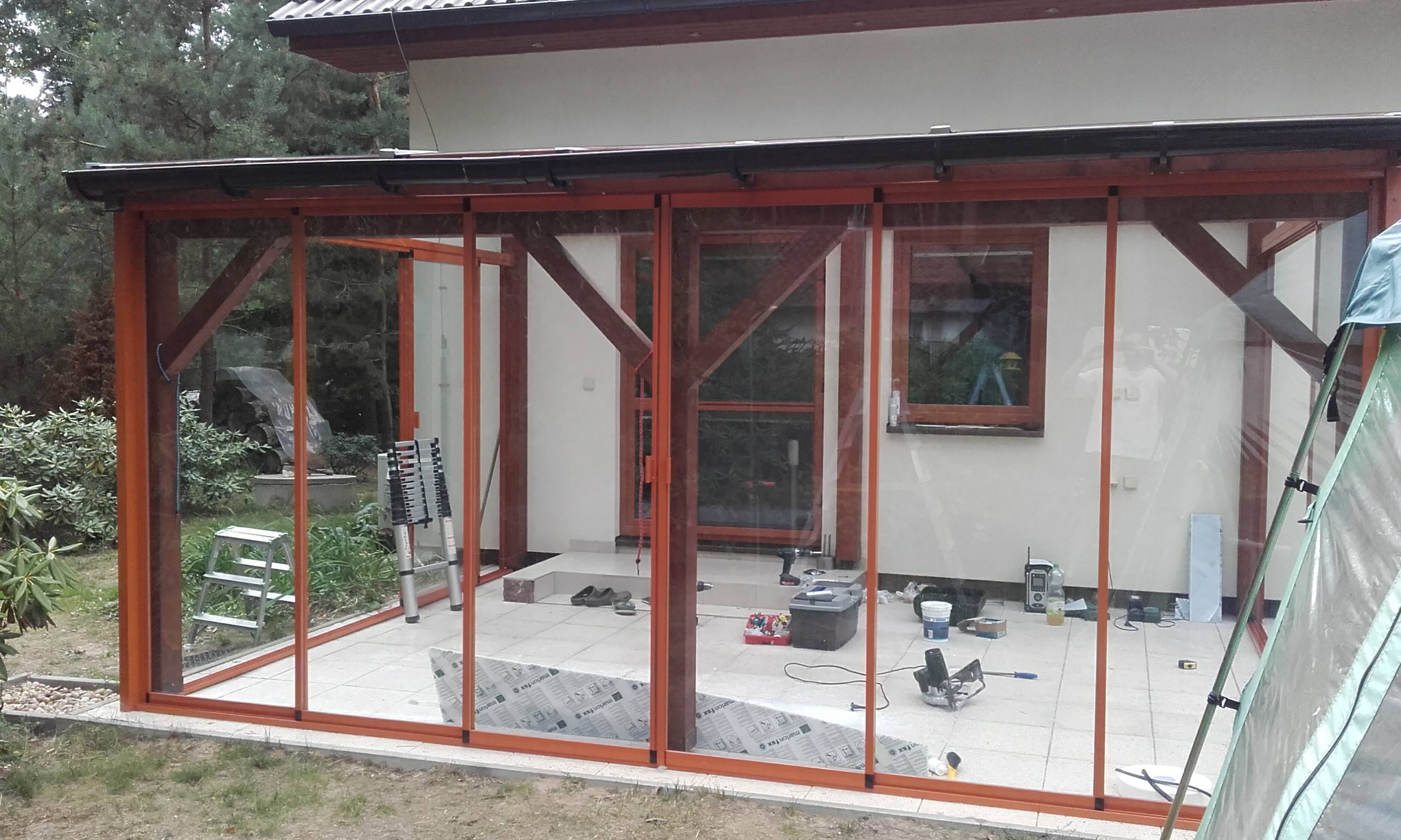 Zasklení pergoly a marlon střecha - VFtyp